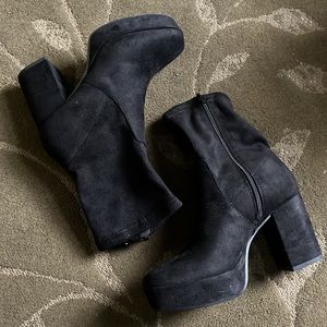 Platform Sock Booties